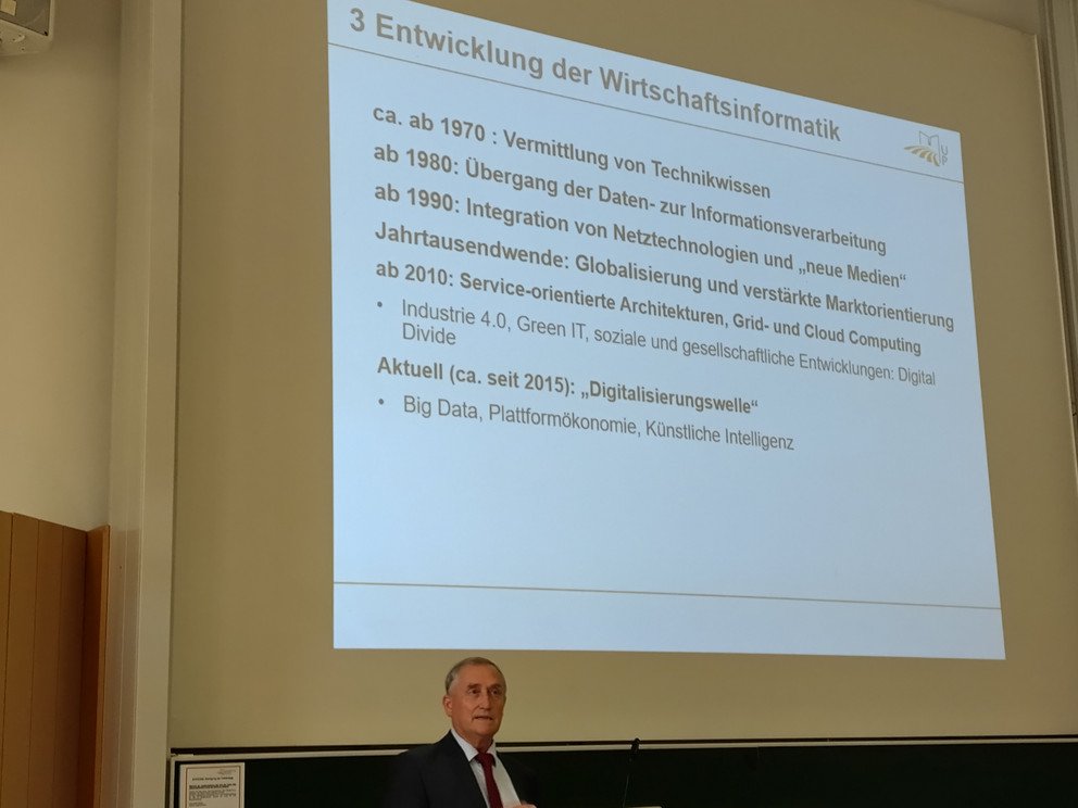 Bild aus der Abschiedsvorlesung von Prof. Lehner