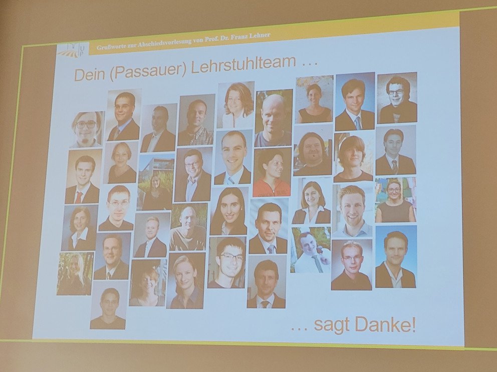 Bild aus der Abschiedsvorlesung von Prof. Lehner