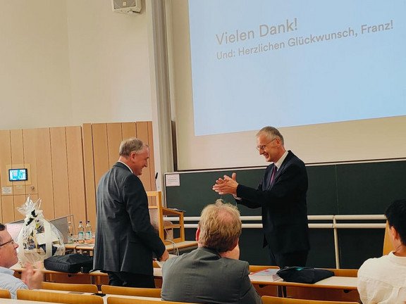 Bild aus der Abschiedsvorlesung von Prof. Lehner